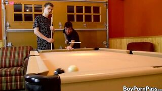 Hunter Sykes Fucks The crap Out Of Jimmy Little In A Poolside Threesome