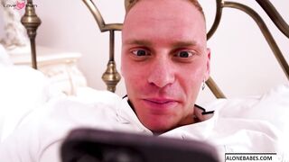 Fantasy Fulfilled - Hot Blonde Teen's Wish Comes True With Hunky Stud