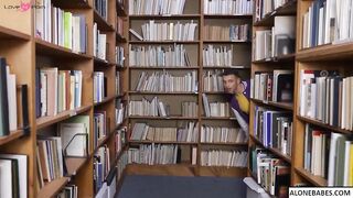 Mature Librarian's Secret Craving - Old Lady Fucks barely legal Stud