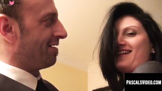 Passionate Hair-Pulling Action" - Older British Bombshell Facesitting & Handjob with Facial cumshot