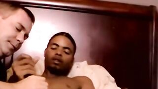 Interracial Thugs Blowbang Old Man" or "Thuggish Black Guys Share an Oral Adventure With Grandpa