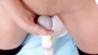 Japanese Teen's Sexy Lingerie Striptease & Masturbation Session