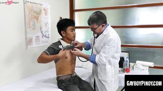 Asian Teen Doctor Gets A Special Examination - POV Bareback