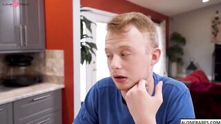 Topless Chef Alyssia Vera - Step-Mother Cooking Breakfast For Her Stepson