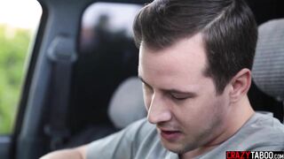 After blonde blown cock she get banged! by him and