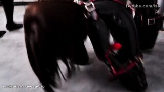 KIKI Pvc puppy play with kigurumi