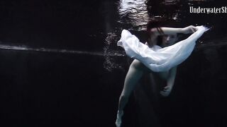 Underwater world of nude babes