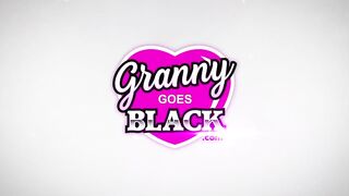 Old Lady sucking off BBC gets banged! and masturbates