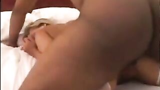 White bride wrecked by big black cock
