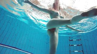 Russian submerged into the pool Diana