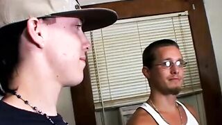 Straight Guys Edge Close To Gay Sex In This Hot Threesome