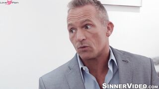Muscle Stud Tommy Gunns Fucks Brunette Babe Silviea Sage Hard - POV