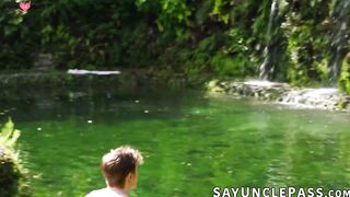 Daddy's Little Princess Gets A Facial From Her Step-Brother