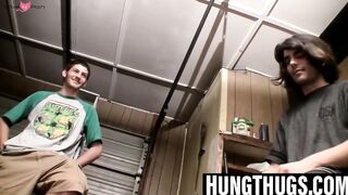 Hairy Jock Brothers Jerk Off Together - Brotherhood Bonds
