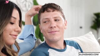 Step-Daughter Layla Marie's First Time Anal with Dad - Taboo Stepfather