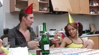 Sexually Charged Redhead Babe - Sashka Coxx Fucks Hard And Swallows Big Load
