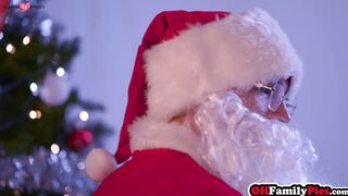 Step-Mother's Christmas Wish Fulfilled - Stepdaughter Gets A Big Dick For Xmas