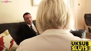 UK Sub Slut Passionately Dominated By Rough Boss