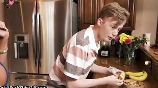 Mom's Hot Housekeeper Fucks Her Step-Son In The Ass And Pussy