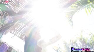 Petite Asian Milf Cowgirl Hannah Lee - Outdoor Naked Photoshoot
