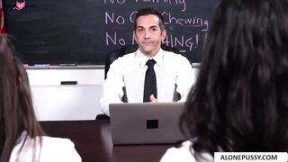 Exercises in Trust - Hot Blonde Teacher Guides Student Through Intense Workout