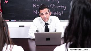 Exercises in Trust - Hot Blonde Teacher Guides Student Through Intense Workout