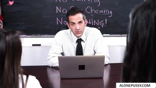 Exercises in Trust - Hot Blonde Teacher Guides Student Through Intense Workout