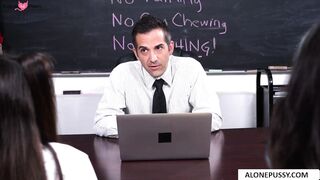 Exercises in Trust - Hot Blonde Teacher Guides Student Through Intense Workout