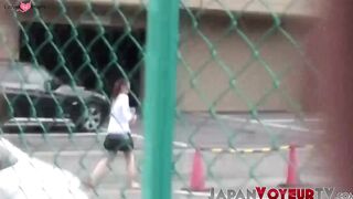 Public-PeeingJapaneseCollegeStudent - Peeping Tom Captures College Student Piss In Public