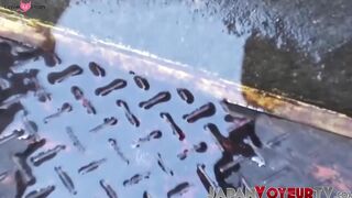 Public-PeeingJapaneseCollegeStudent - Peeping Tom Captures College Student Piss In Public