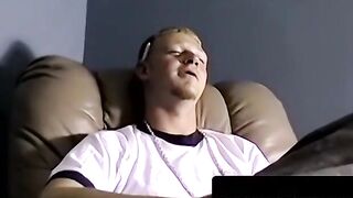 Chunky Stud's Ball Licking Blowjob & Deepthroat