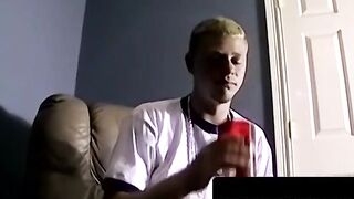 Chunky Stud's Ball Licking Blowjob & Deepthroat