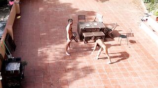 Public Outdoor Sex in Daylight - Brunette Babe Gets Fucked & Facialed by Hunk