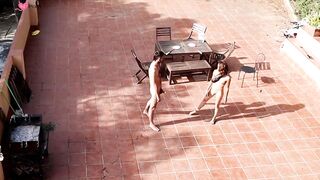 Public Outdoor Sex in Daylight - Brunette Babe Gets Fucked & Facialed by Hunk