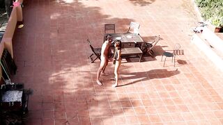 Public Outdoor Sex in Daylight - Brunette Babe Gets Fucked & Facialed by Hunk