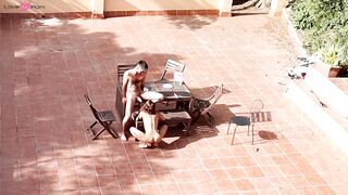 Public Outdoor Sex in Daylight - Brunette Babe Gets Fucked & Facialed by Hunk
