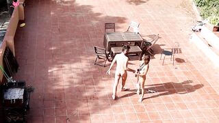 Public Outdoor Sex in Daylight - Brunette Babe Gets Fucked & Facialed by Hunk