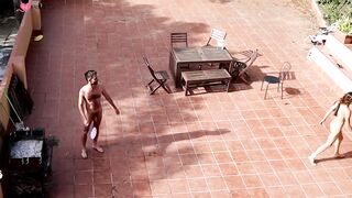 Public Outdoor Sex in Daylight - Brunette Babe Gets Fucked & Facialed by Hunk