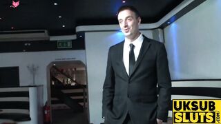 UK Sub Slut Passionate Anal Threesome with Big Dick Pornstar