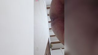 Big Dick Dude Rides Huge Anal Toy to Orgasm