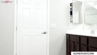 Sneak Attack Babysitting - Teen Babe Surprises Older Man With Blowjob & Riding