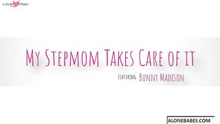 Step-Mother Bunny Madison Fucks StepSon In Kitchen For Dinner And A Glass Of Wine