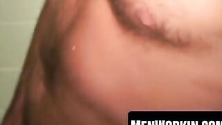 Volupteous Babe Jerks Off While Watching Porn And Blasts A Huge Load