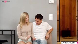 Step-Sibling's Hot Blonde Babe Shares Her New Boyfriend With Stepsiblings