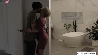 Step-Mother Dee Williams Fucks Her StepSon In The Ass And Gets A Facial