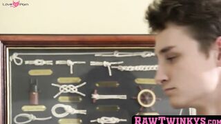 Raw Twinks Submission Training Session" or "Subby-Slut Boy's Whipped Ass Gets Fucked RAW!