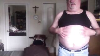 Maturity Matters - Older Guy Jacks Off In His Bathroom