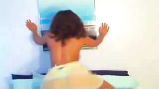 Erotic Black Lingerie Teaser - Sexy Curvy MILF Dancing & Seducing in High Heels