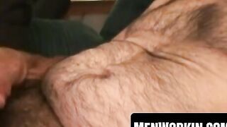 Mature Bear's Passionate Blowjob Session