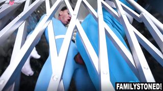 Threesome Frenzy #3 - Hot Blonde Babe Gets Spanked And Double Penetrated